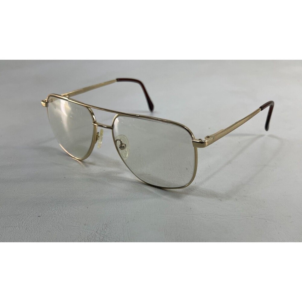 Vintage Lens Crafters Monsieur Dan 054 Eyeglasses Frame Gold 57 18 140mm